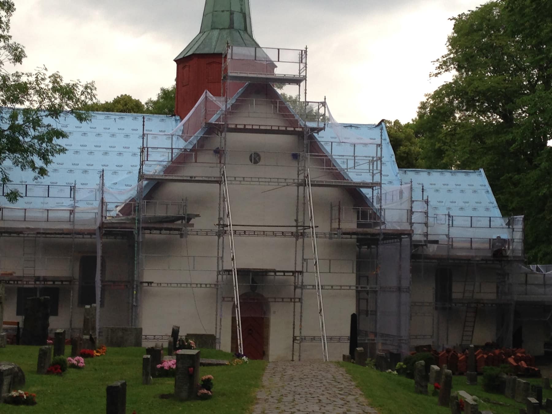 Båndtekking-og-taktekking-Haslum-Kirke
